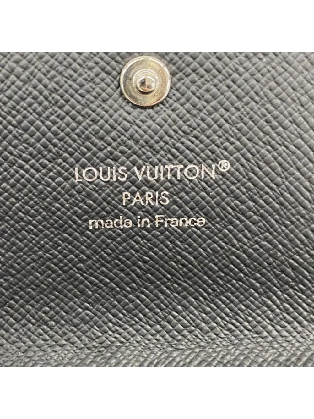 Louis Vuitton Key Case Monogram Eclipse Multicles 6 Black Key Holder